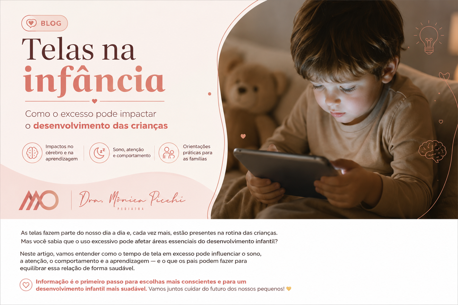 Telas na infância: impactos no desenvolvimento infantil